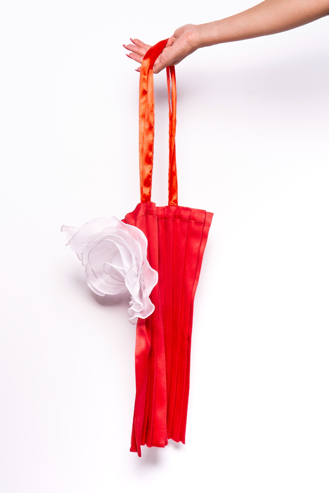 Limnos Sand Dunes - Red Pleated Tote Bag image 3