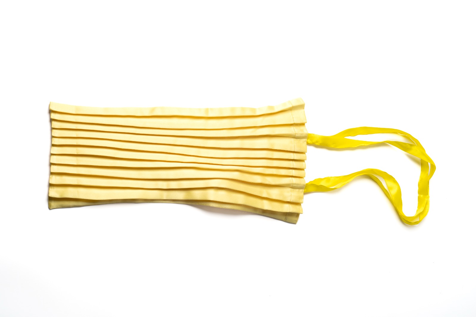 Greek Sunshine - Lemon Yellow Pleated Tote Bag image 2