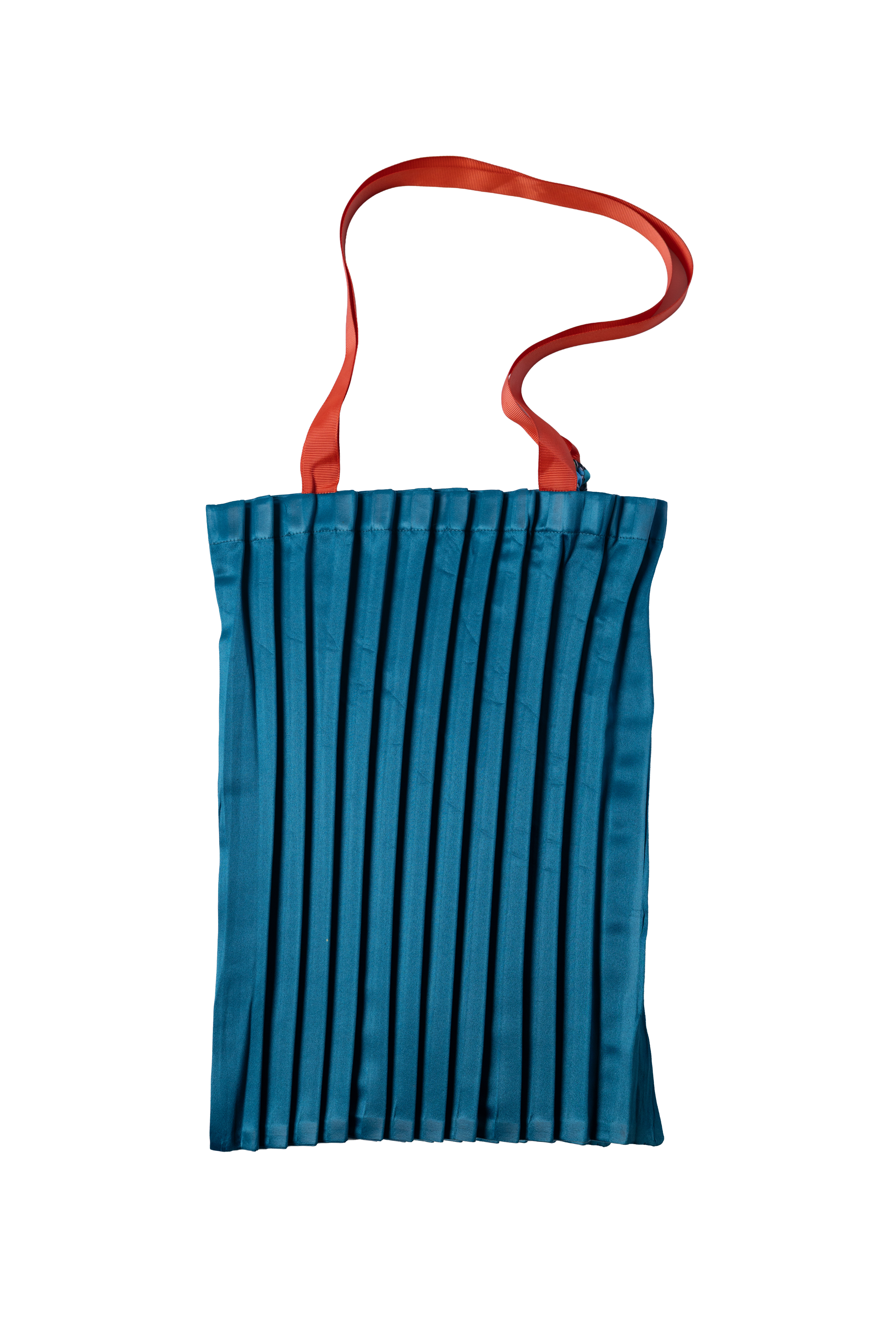 Côte d’Azur – Lyons Blue Satin Tote image 2