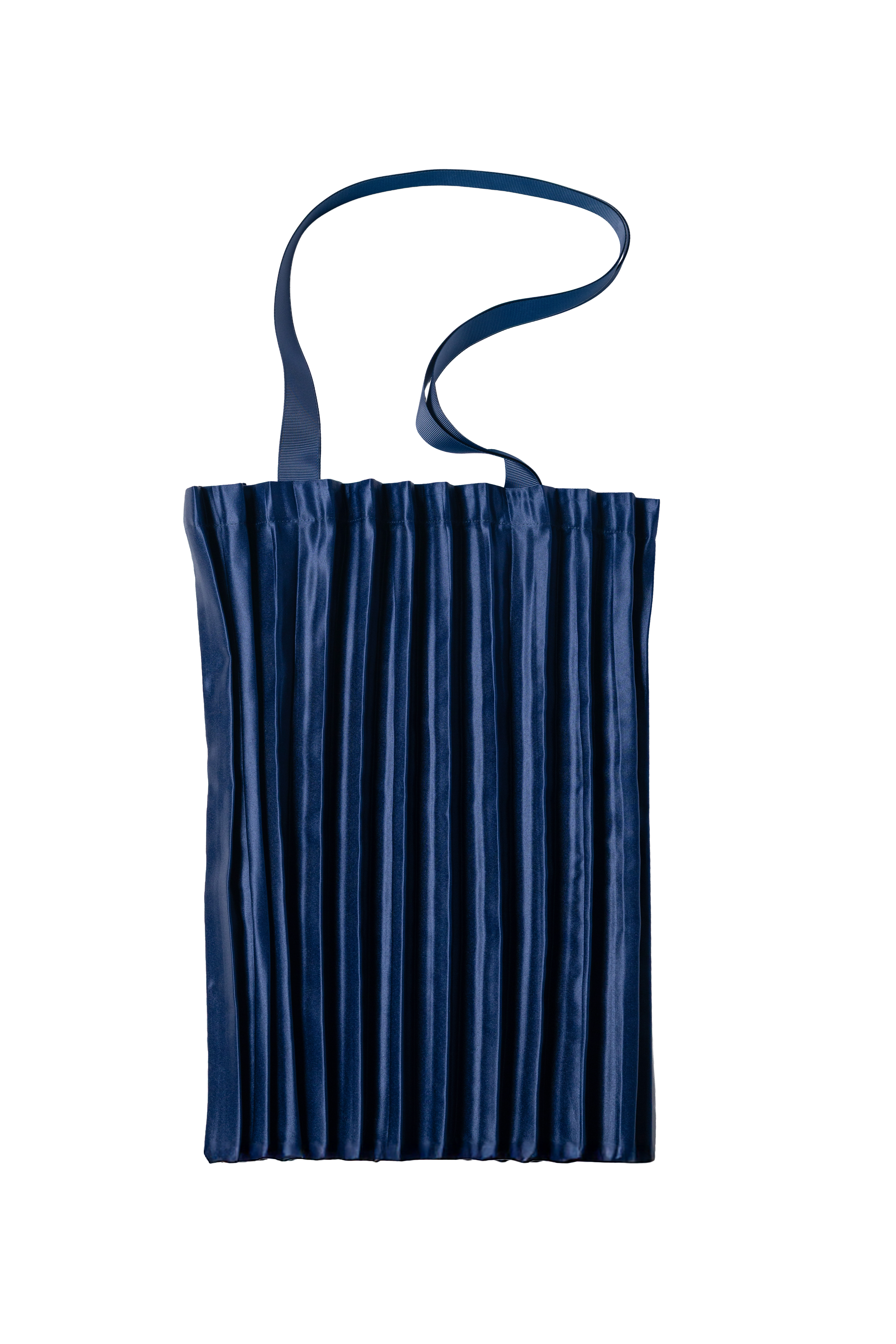Kefalonia Deep Sea - Dark Blue Pleated Tote Bag image 1